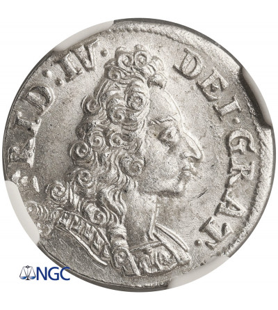 Denmark. Frederik IV, 1699-1730. 8 Skilling 1704, Glückstadt - NGC MS 65