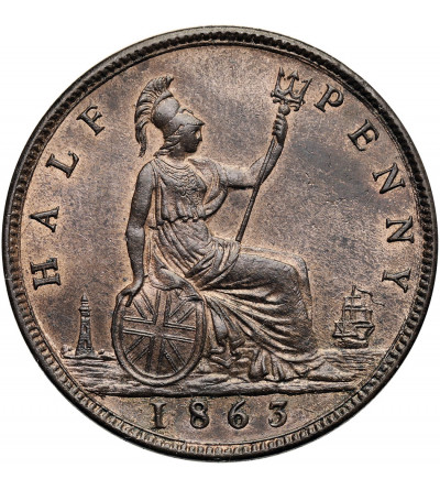 Great Britain, Victoria (1837-1901). 1/2 Penny 1863