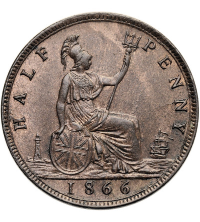Great Britain, Victoria (1837-1901). 1/2 Penny 1866