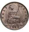 Great Britain, Victoria (1837-1901). 1/2 Penny 1866