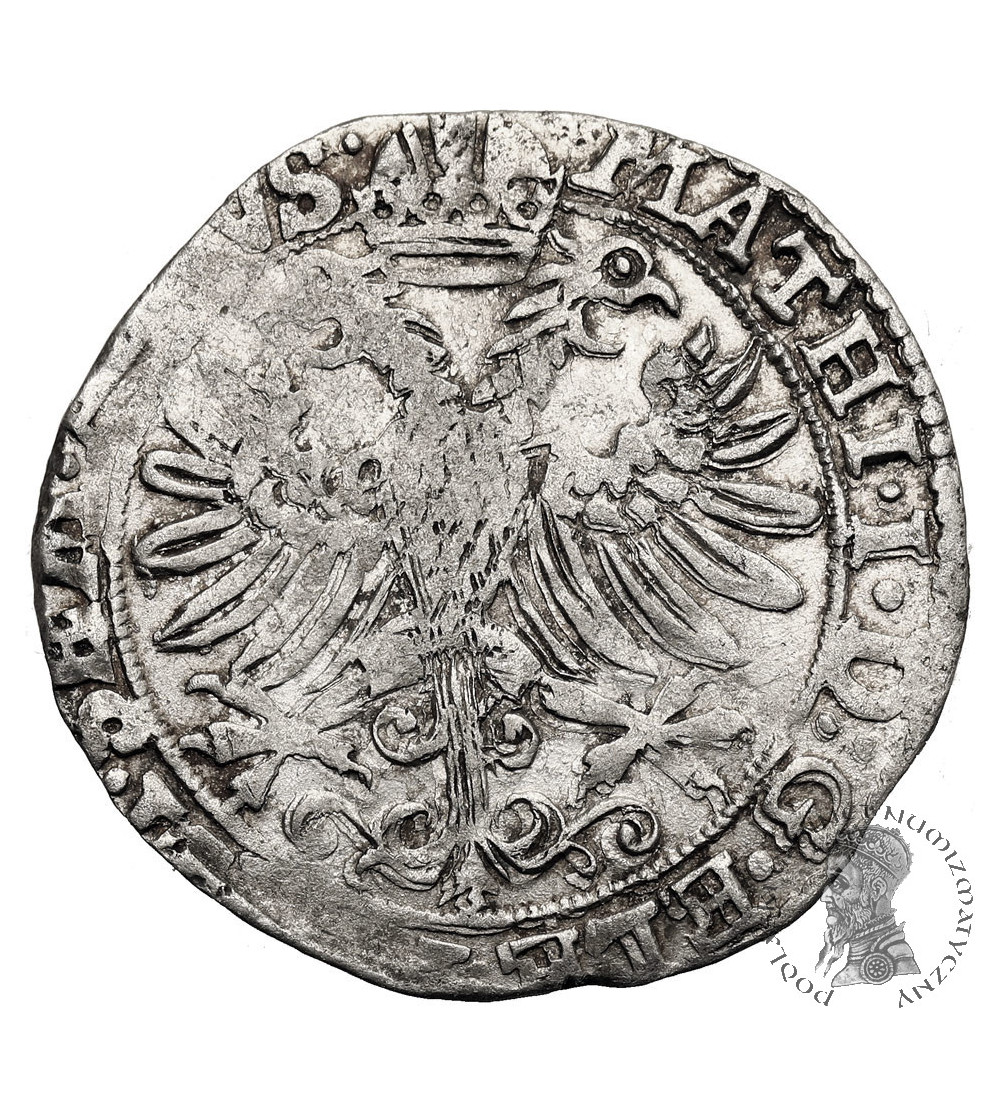 Netherlands, Abbey Thorn. Anna van der Marck, 1604-1631. Arendschelling / Adlerschilling (4 Stuiver), ND, with name Matthias I Netherlands, Abbey Thorn. Anna van der Marck, 1604-1631. Arendschelling / Adlerschilling (4 Stuiver), ND, with name Matthias I