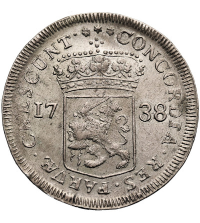 Netherlands, Province Zeeland (1580-1795). Zilveren Dukaat (Silver Ducat) 1738, Middelburg mint