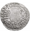 Spanish Netherlands (Belgium), Flandren. 1/2 Patagon 1673, Brugge, Karel II (1665-1700)