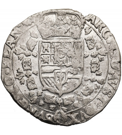 Spanish Netherlands (Belgium), Flandren. 1/2 Patagon 1674, Brugge, Karel II (1665-1700)