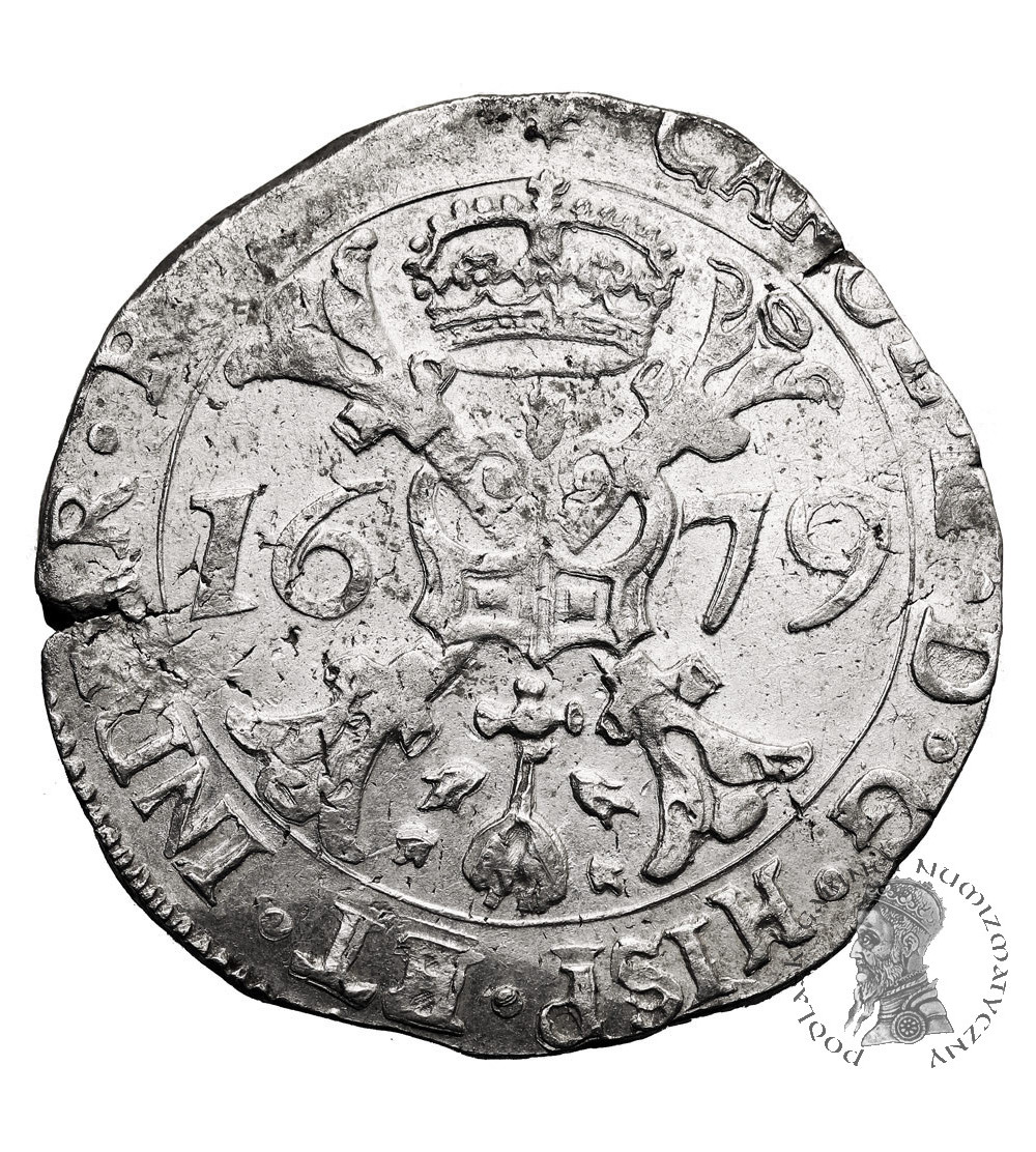 Spanisch Netherlands, Flandres (Belgium). Carol II 1665-1700. Thalar (Patagon) 1679, Brügge Spanisch Netherlands, Flandres (Belgium). Carol II 1665-1700. Thalar (Patagon) 1679, Brügge