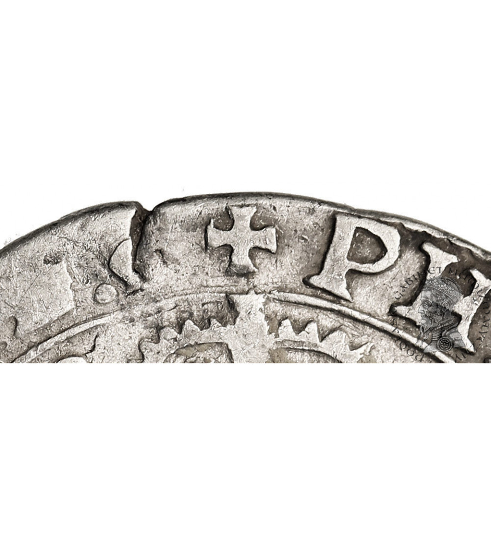 Niderlandy Hiszpańskie, Burgundia. Filip IV, 1621-1665. 1/2 Talara ( 1/2 Patagona) 1623, Dôle (Dole) - krzyż na awersie RRR!
