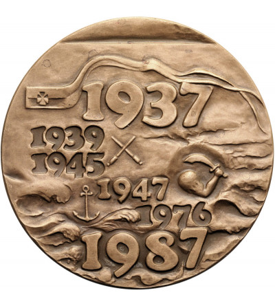 Poland, PRL (1952-1989). Medal 1987, 50 Years of ORP Błyskawica