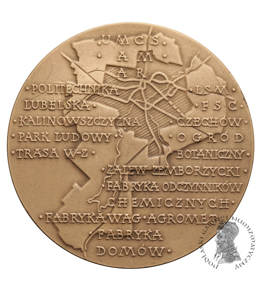 Polska, PRL (1952–1989). Medal 1979, XXXV Lat Dynamicznego Rozwoju Lublina