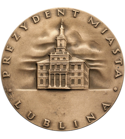Polska, PRL (1952-1989). Medal 1984, Prezydent Miasta Lublina, Najstarsza Pieczęć Miejska