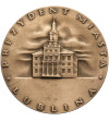 Polska, PRL (1952-1989). Medal 1984, Prezydent Miasta Lublina, Najstarsza Pieczęć Miejska Polska, PRL (1952-1989). Medal 1984, Prezydent Miasta Lublina, Najstarsza Pieczęć Miejska