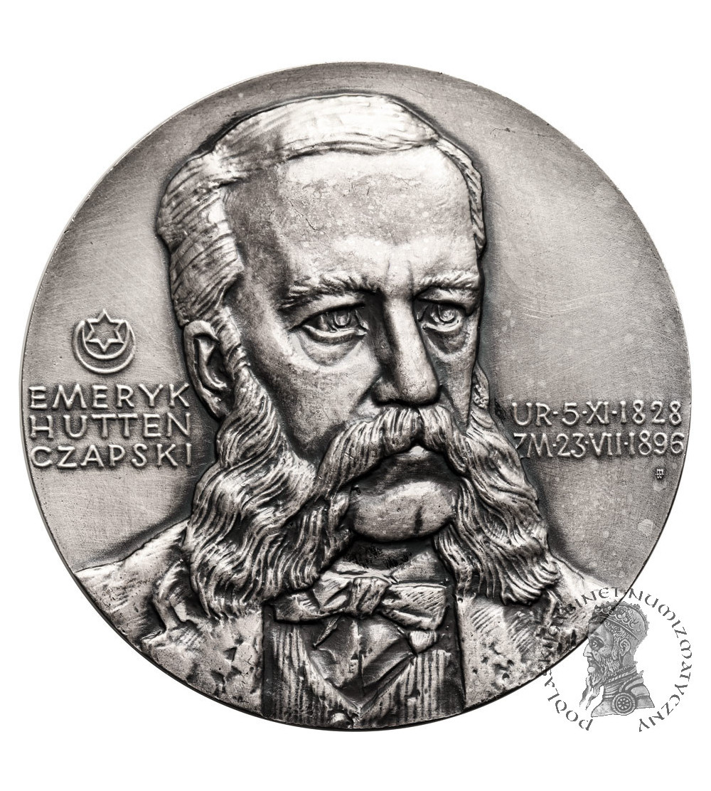 Polska, PRL (1952–1989). Medal 1978, 150 Rocznica Urodzin Emeryka Hutten-Czapskiego Polska, PRL (1952–1989). Medal 1978, 150 Rocznica Urodzin Emeryka Hutten-Czapskiego