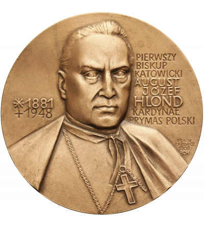 Poland, PRL (1952–1989). Medal 1988, Cardinal August Józef Hlond