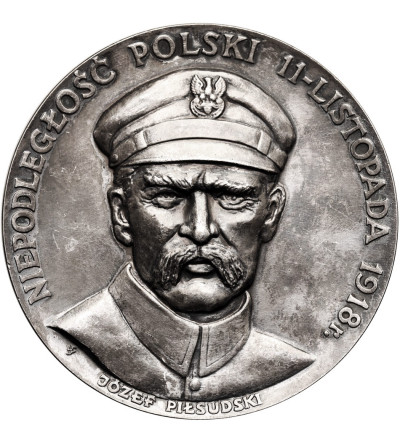 Poland, PRL (1952-1989). Medal 1984, Polish Independence November 11, 1918, Jozef Pilsudski, Polish Legions 1914