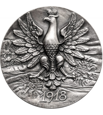Poland, PRL (1952–1989). Medal Jozef Pilsudski Head of State 1918, 1986