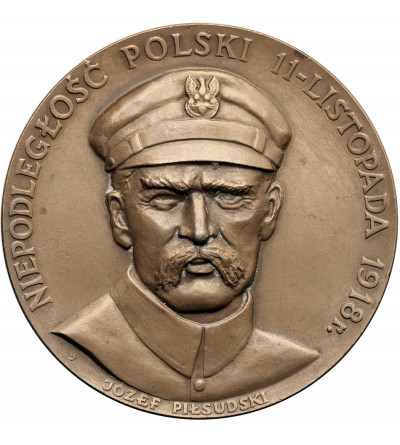 Poland, PRL (1952-1989). Medal 1984, Polish Independence November 11, 1918, Jozef Pilsudski, Polish Legions 1914