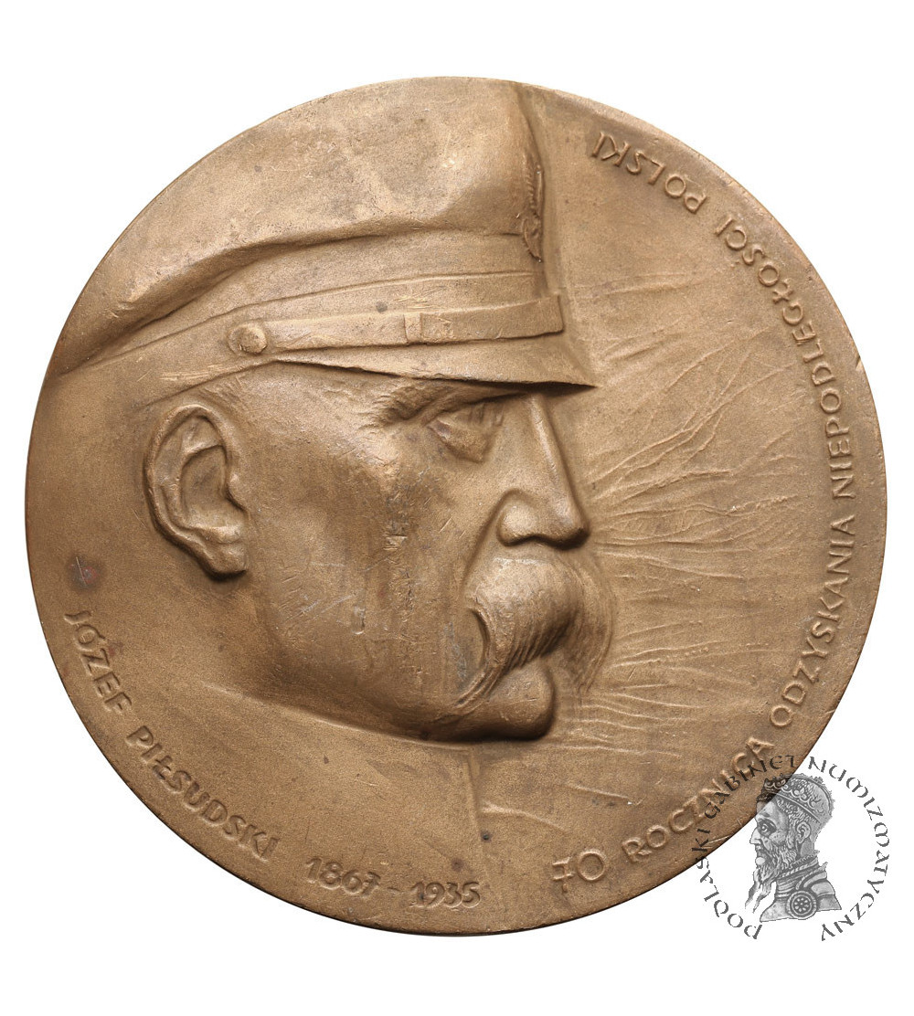 Poland, PRL (1952-1989). Medal 1988, 70th Anniversary of Poland's Regaining of Independence, Jozef Pilsudski