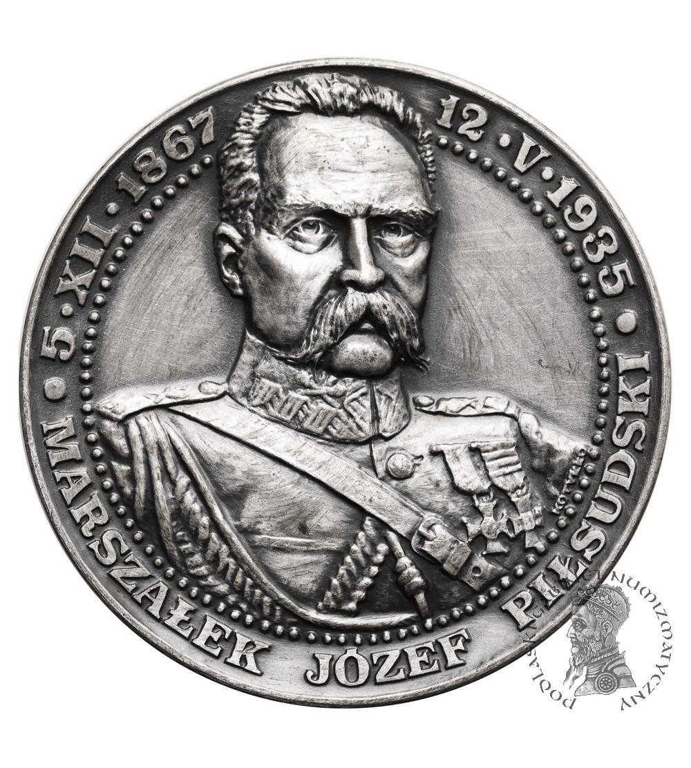 Polska, PRL (1952-1989). Medal 1988, Marszałek Józef Piłsudski, Odzyskanie Niepodległości 11 listopada 1918, T.W.O.
