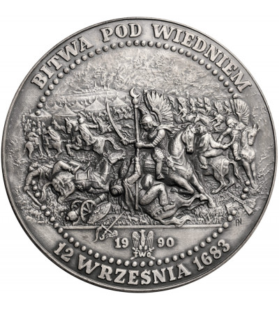 Poland. Medal 1990, Jan III Sobieski, Battle of Vienna, T.W.O. series