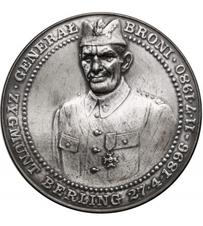 Polska, PRL (1952-1989). Medal 1986, Generał Zygmunt Berling, Bitwa pod Lenino 1943, T.W.O.