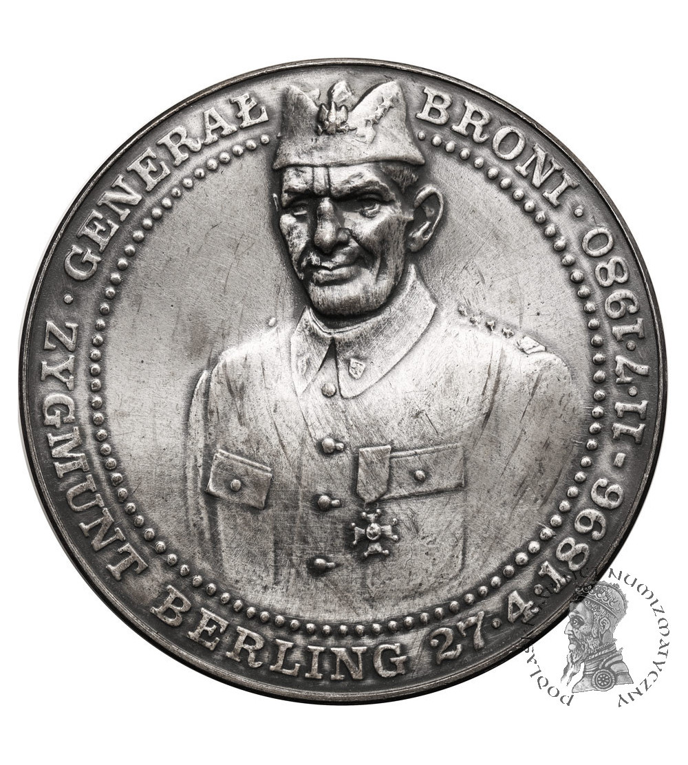Poland, PRL (1952-1989). Medal 1986, General Zygmunt Berling, Battle of Lenino 1943, T.W.O. Poland, PRL (1952-1989). Medal 1986, General Zygmunt Berling, Battle of Lenino 1943, T.W.O.