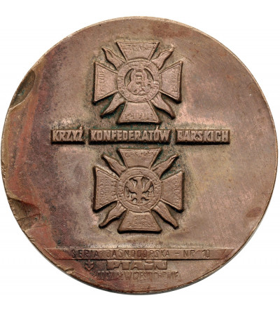 Polska, PRL (1952-1989). Medal 1981-1985, Kazimierz Pułaski obrońca Jasnej Góry, Krzyż Konfederatów Barskich