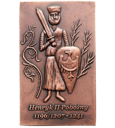 Poland. Plaquette 2019, 15th General Assembly of Delegates of the Polish Numismatic Society, Henry II the Pious