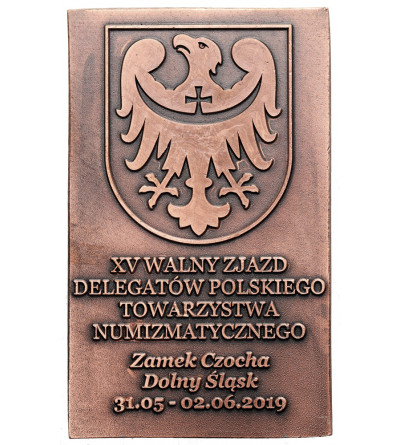 Polska. Plakieta 2019, XV Walny Zjazd Delegatów Polskiego Towarzystwa Numizmatycznego, Henryk II Pobożny