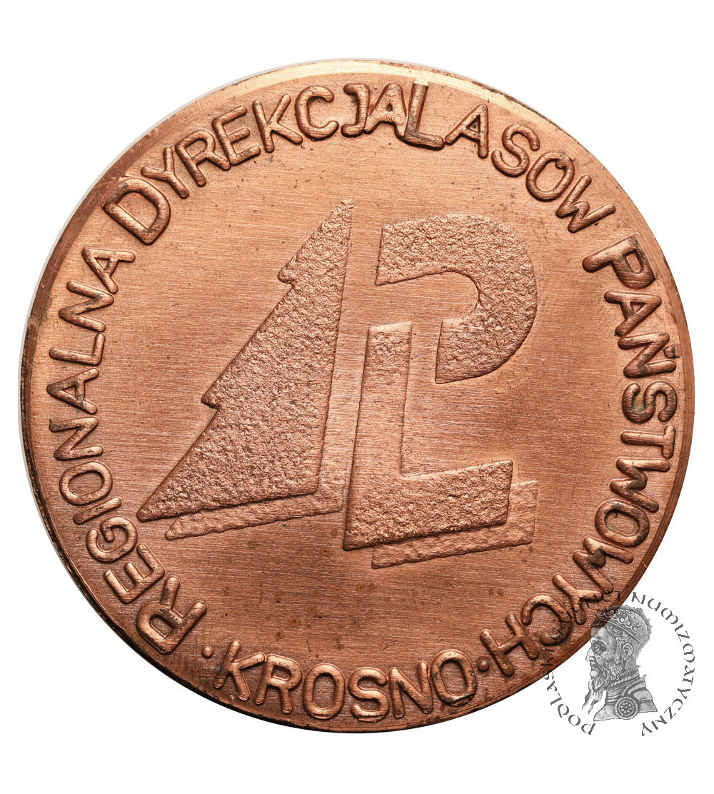 Poland. Medal Lynx, Regional Directorate of State Forests, Krosno, Bieszczady Mountains Poland. Medal Lynx, Regional Directorate of State Forests, Krosno, Bieszczady Mountains