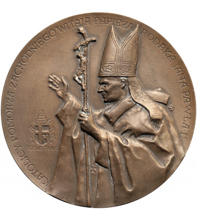 Poland, PRL (1952–1989), Szczecin. Commemorative medal 1987, John Paul II's Third Pilgrimage to Poland