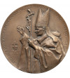 Polska, PRL (1952–1989). Medal pamiątkowy z okazji Trzeciej Pielgrzymki Jana Pawła II do Polski 1987, Szczecin