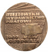 Polska, PRL (1952–1989). Medal pamiątkowy z okazji 20-lecia Reszowskiego Wydawnictwa Prasowego, 18.02.1989 Polska, PRL (1952–1989). Medal pamiątkowy z okazji 20-lecia Reszowskiego Wydawnictwa Prasowego, 18.02.1989