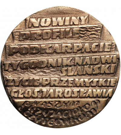 Polska, PRL (1952–1989). Medal pamiątkowy z okazji 20-lecia Reszowskiego Wydawnictwa Prasowego, 18.02.1989