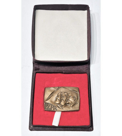 Poland. PZPR Medal for the Dissemination of the Ideology of Marxism and Leninism, Marx, Engels, Lenin