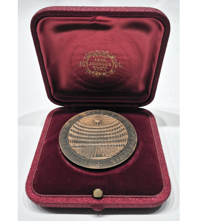 Medal upamiętniający tournee włoskiego teatru ,,Ventaglio" w Warszawie i Poznaniu