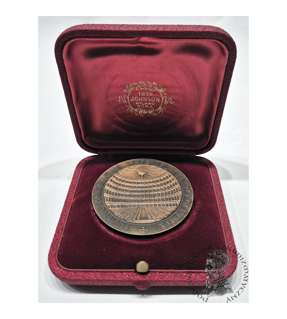 Medal commemorating the tour of the Italian theater “Ventaglio” in Warsaw and Poznań Medal commemorating the tour of the Italian theater “Ventaglio” in Warsaw and Poznań