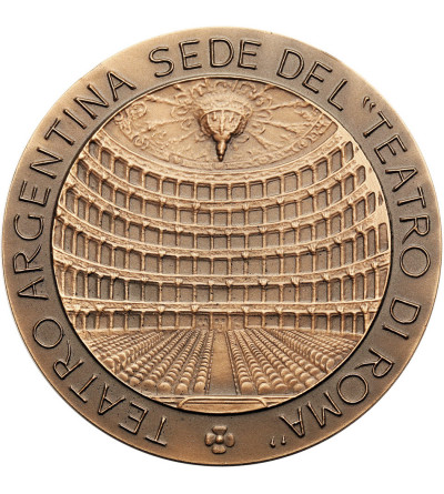 Medal upamiętniający tournee włoskiego teatru ,,Ventaglio" w Warszawie i Poznaniu