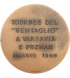 Medal commemorating the tour of the Italian theater “Ventaglio” in Warsaw and Poznań Medal commemorating the tour of the Italian theater “Ventaglio” in Warsaw and Poznań