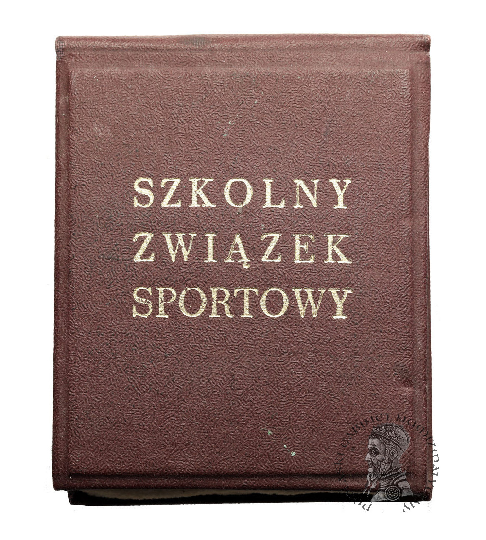 Polska. Medal jednostronny SZS Za Zasługi w Sporcie Szkolnym, Zarząd Główny, Szkolny Związek Sportowy