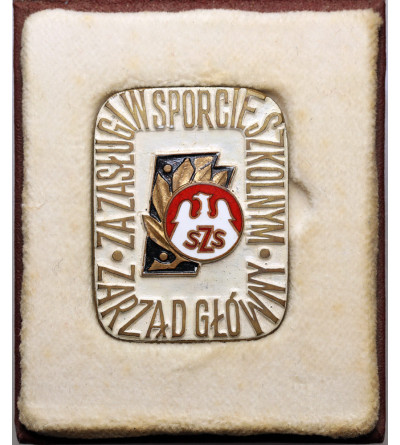 Poland. Uniface Medal for Merit in School Sports, Main Board, School Sports Association
