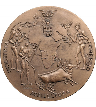 Portugal, Lisbon. An impressive 1964 medal commemorating the centenary of the National Bank of Ultramarino