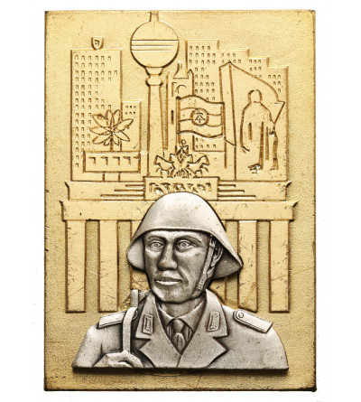 Niemcy, Republika Demokratyczna (NRD/DDR). Medal / plakieta Narodowa Armia Ludowa Komenda Miejska Stolicy NRD Berlin