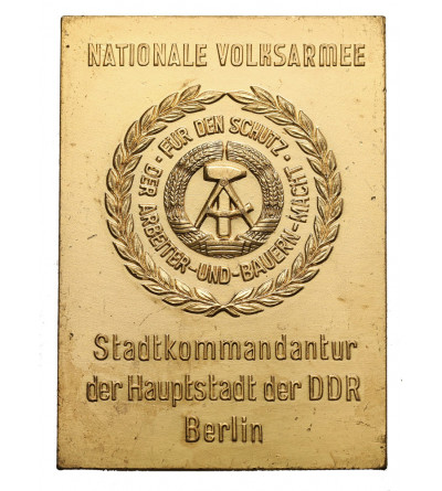 Niemcy, Republika Demokratyczna (NRD/DDR). Medal / plakieta Narodowa Armia Ludowa Komenda Miejska Stolicy NRD Berlin