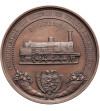 Luxembourg, William III (1849-1890). Medal 1858 commemorating the opening of the railway line in Luxembourg, Victor Tesch