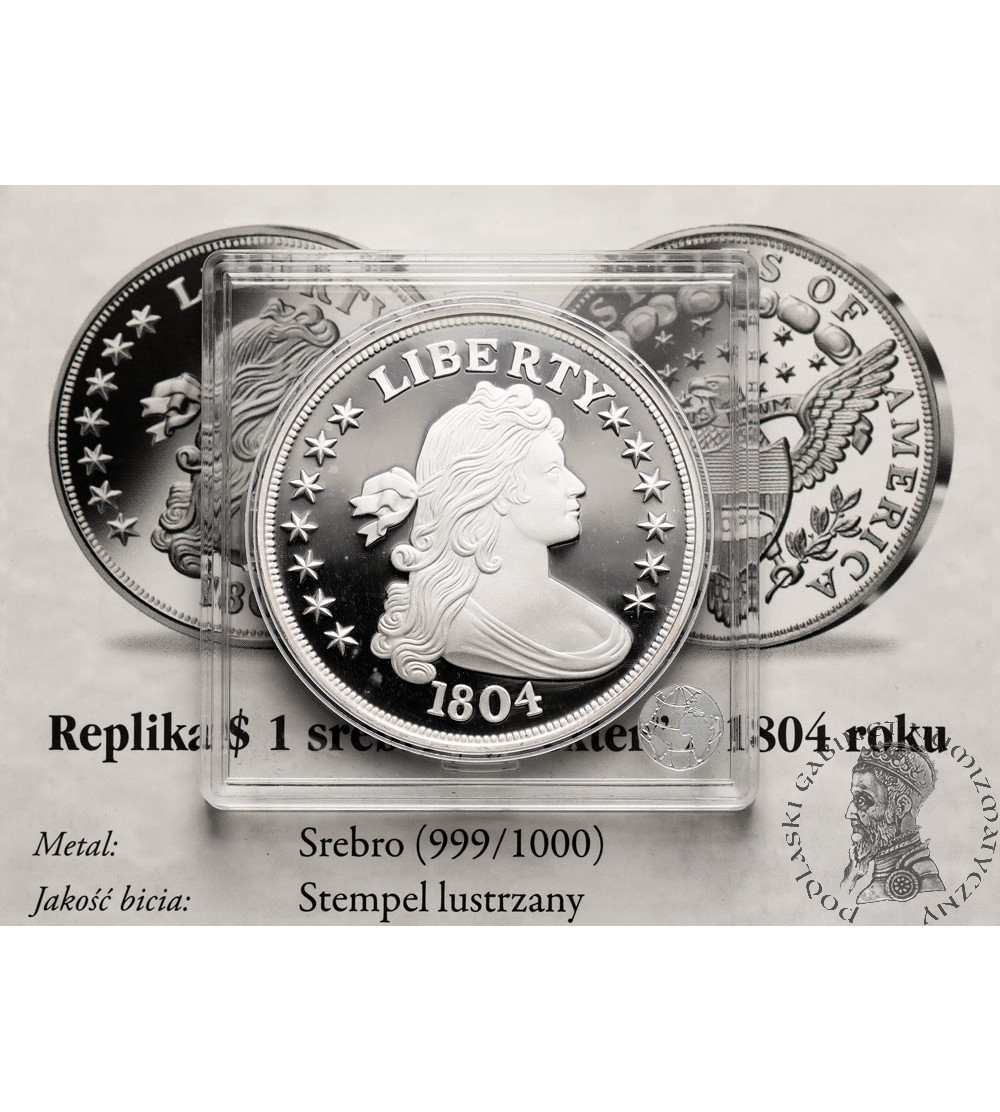 USA. Replica of the 1804 “Dexter” Silver Dollar