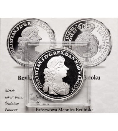 Norwegia. Replika Speciedaler z 1678 roku