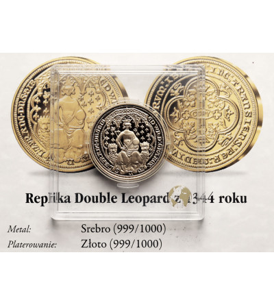 England. Replica of the Double Leopard from 1344