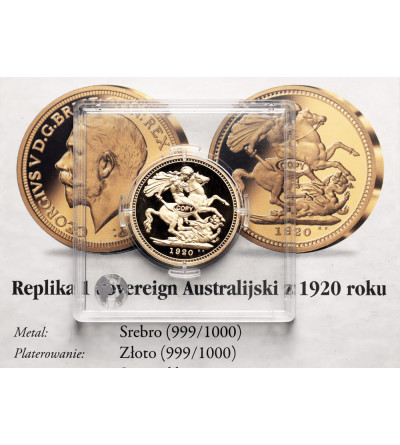 Australia. Replica of the 1920 Australian Sovereign