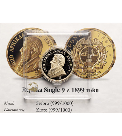 South Africa. Replica of the 1 Pound 1899 Single 9
