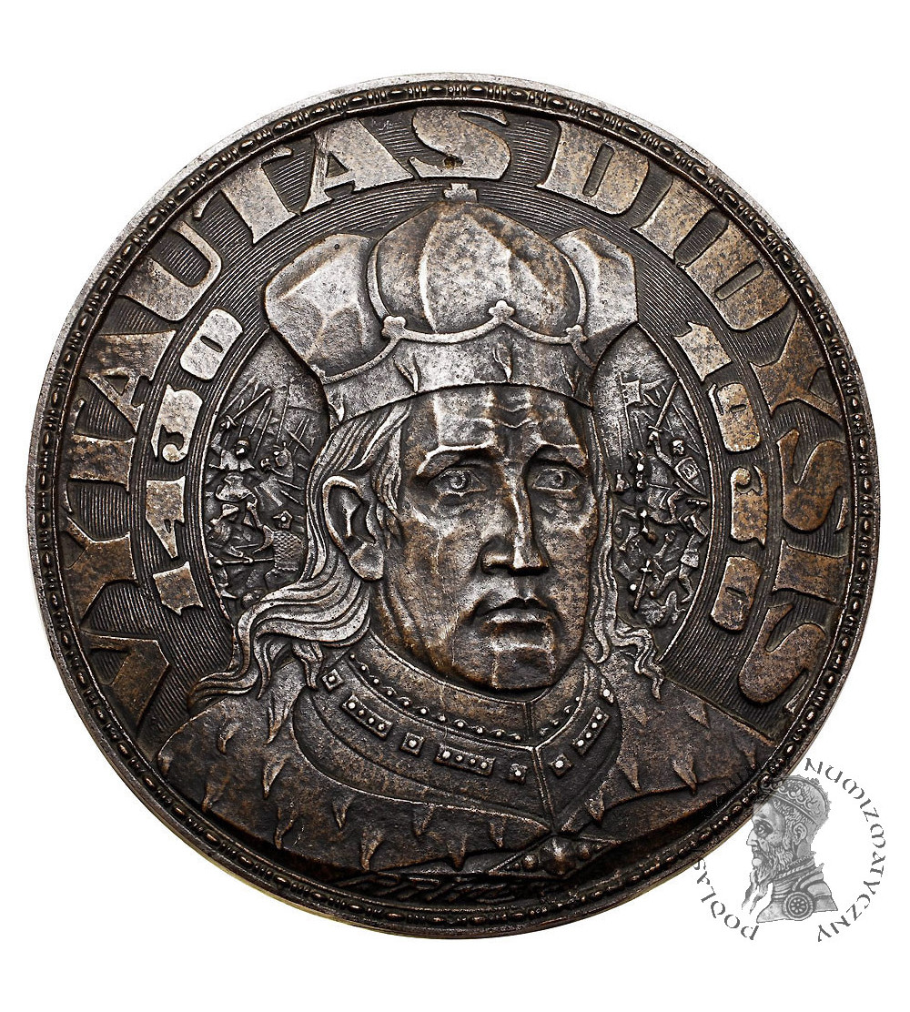 Lithuania. Uniface medallion commemorating the 500th anniversary of the death of Grand Duke Vytautas of Lithuania