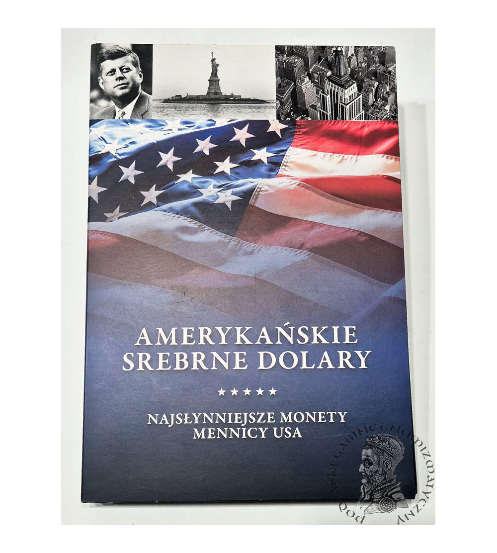 USA. Zestaw Amerykańskie Srebrne Dolary, 9 oficjalnych półdolarówek w folderze